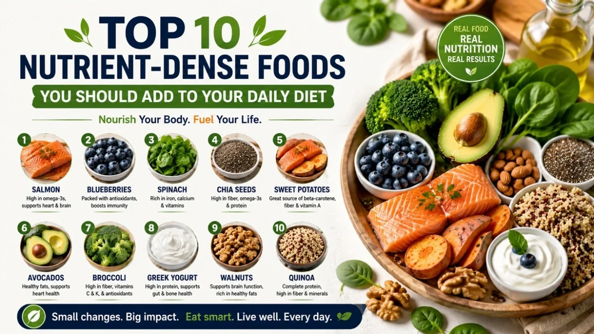 Top 10 Nutrient-Dense Foods You Should Add To Your Daily Diet
