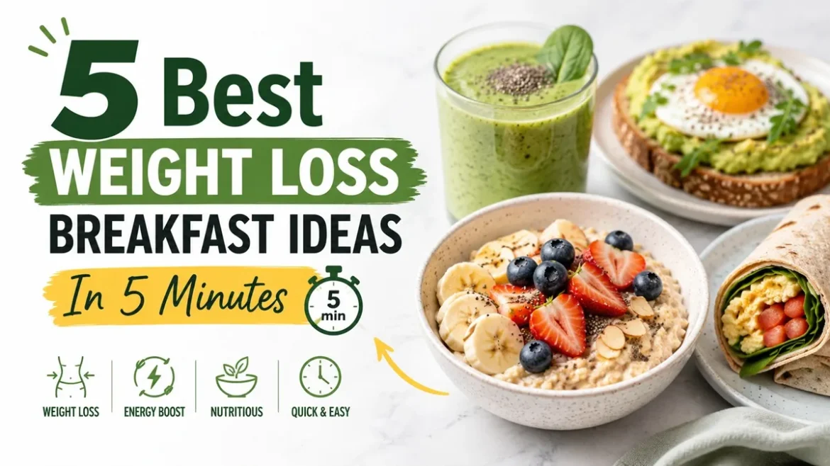 5 Best Weight Loss Breakfast Ideas In 5 Minutes