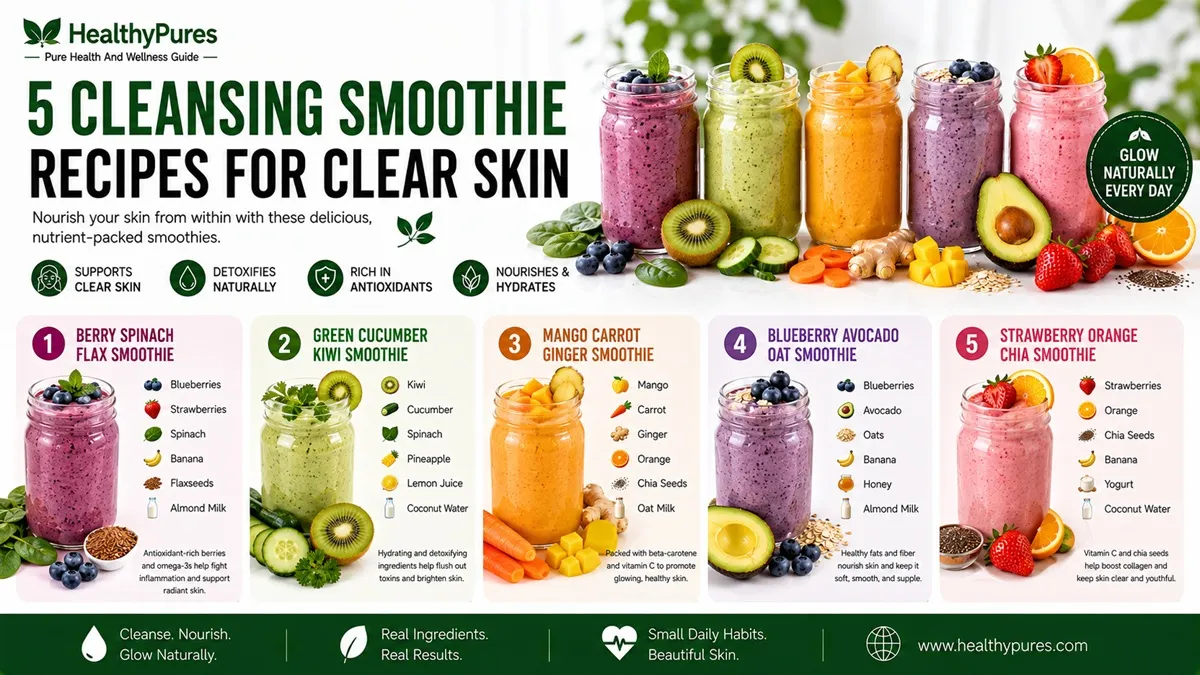 5 Cleansing Smoothie Recipes For Clear Skin 5 5 Cleansing Smoothie Recipes For Clear Skin
