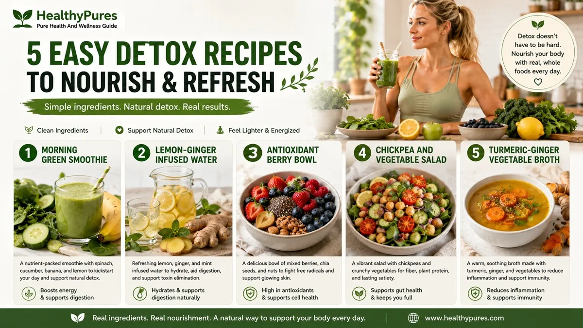 5 Natural Detox Recipes For Energy And Everyday Nutrition