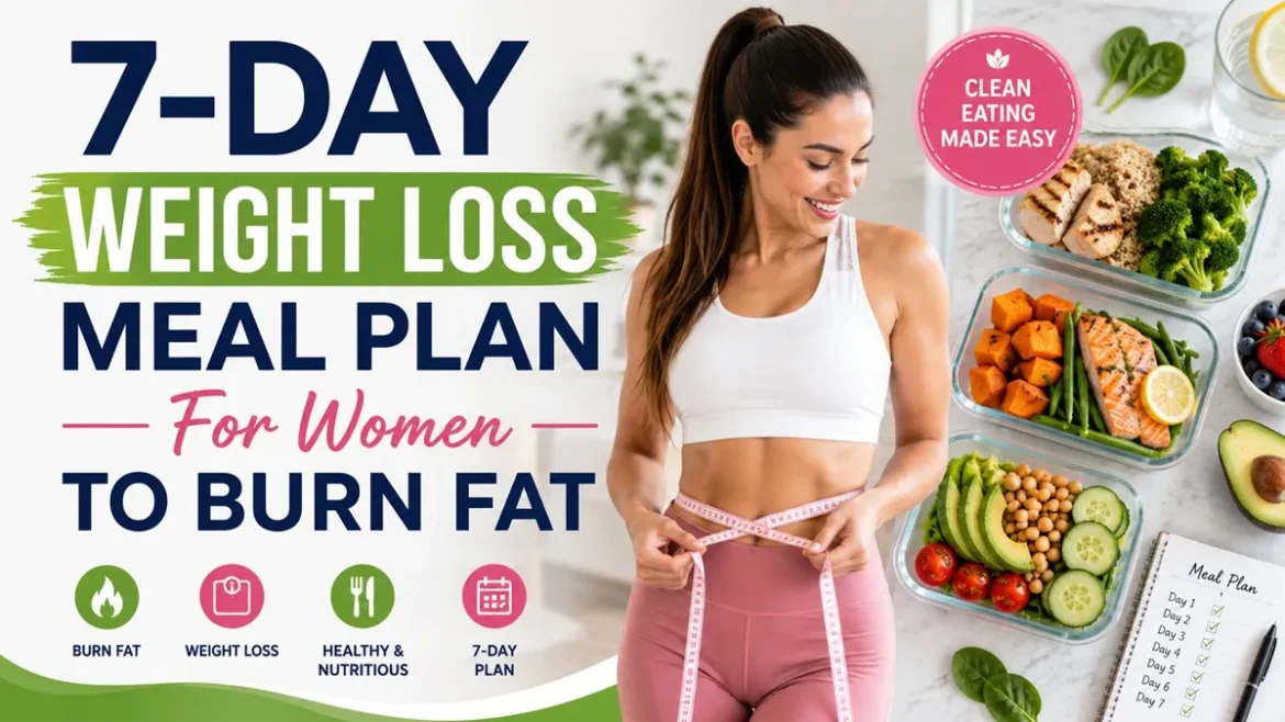 7-Day Weight Loss Meal Plan For Women To Burn Fat