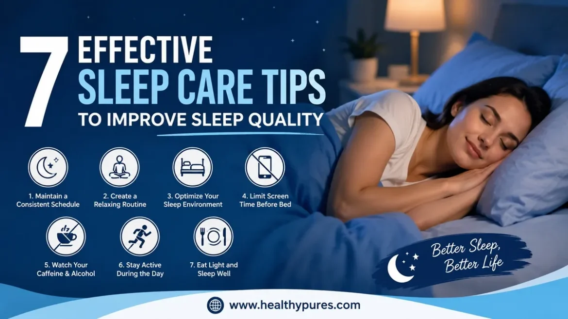7 Effective Sleep Care Tips To Improve Sleep Quality