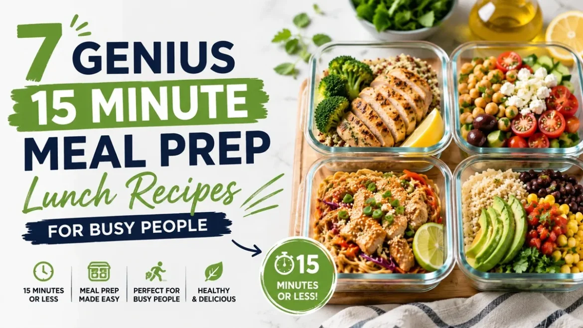 7 Genius 15 Minute Meal Prep Lunch Recipes For Busy People