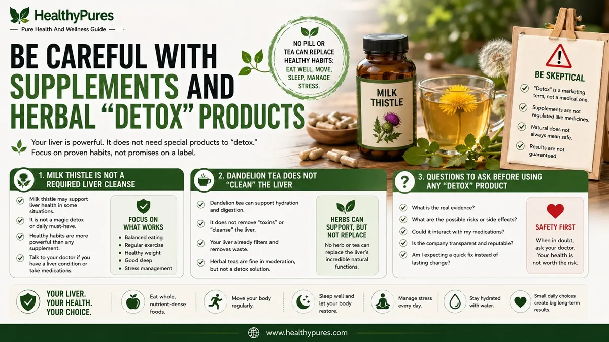 Be Careful With Supplements And Herbal “Detox” Products