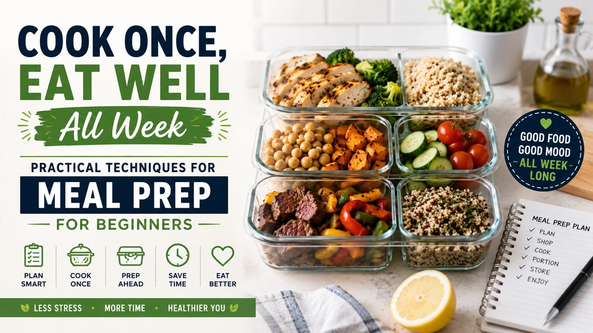 Cook Once, Eat Well All Week Practical Techniques For Meal Prep For Beginners