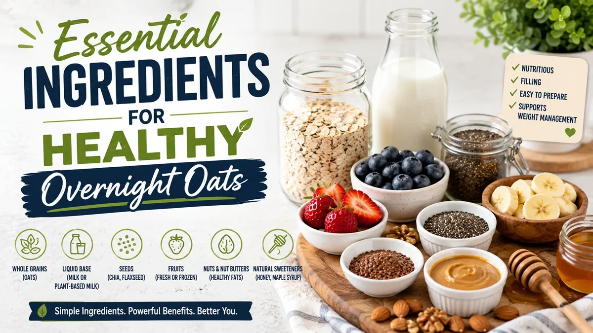 Essential Ingredients For Healthy Overnight Oats