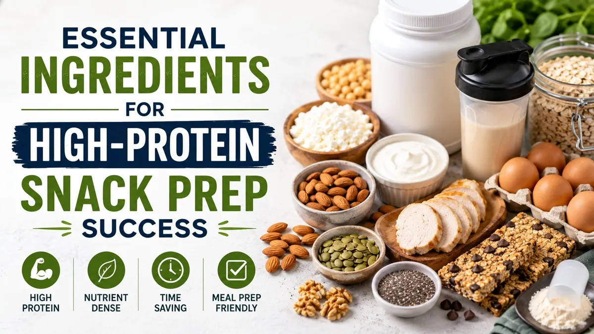 Healthy Meal Prep Snacks: High-Protein & Quick 4 Essential Ingredients For High-Protein Snack Prep Success