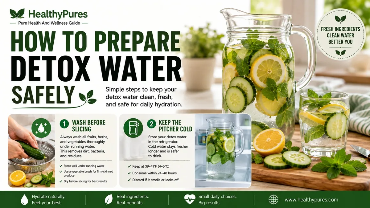DIY Detox Water Recipes: Refresh Your Body Daily 7 How To Prepare Detox Water Safely