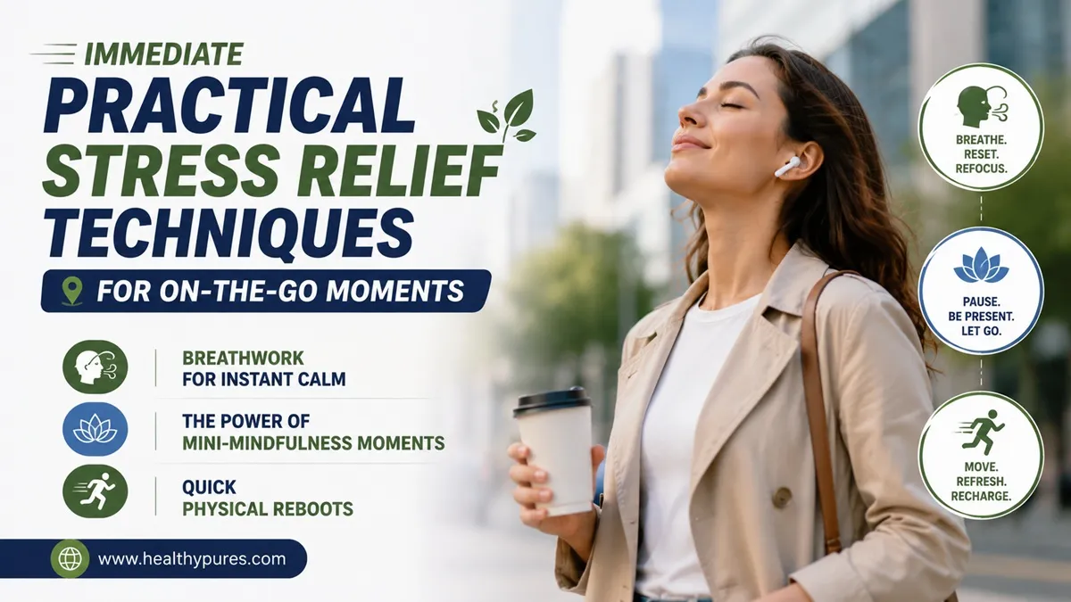 Immediate Practical Stress Relief Techniques For On-The-Go Moments