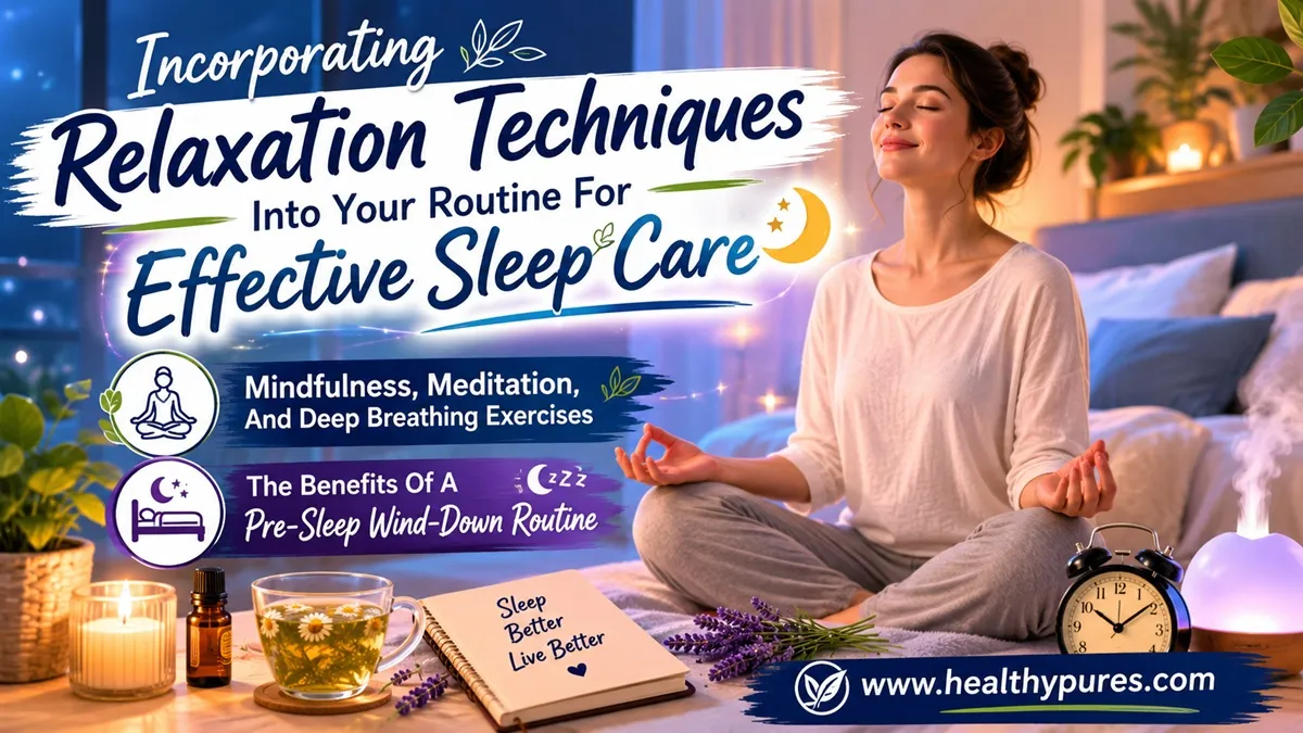 Incorporating Relaxation Techniques Into Your Routine For Effective Sleep Care