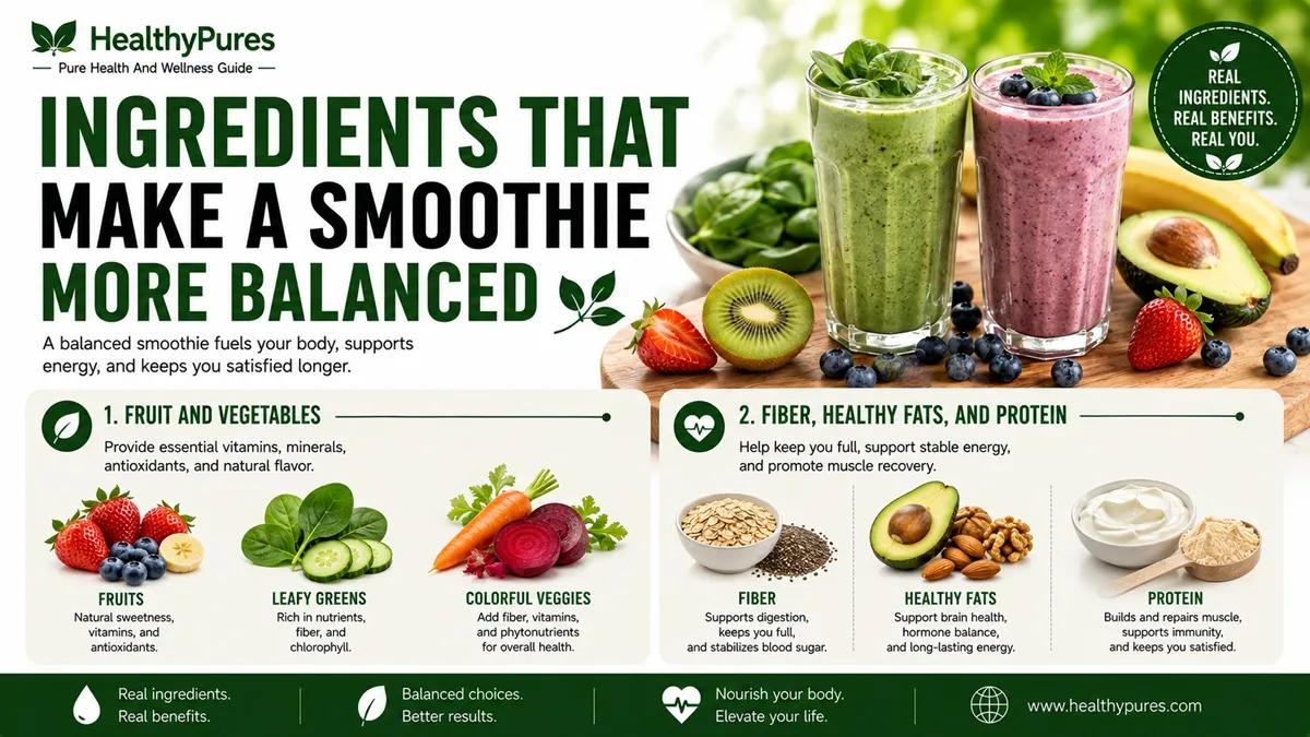 5 Cleansing Smoothie Recipes For Clear Skin 4 Ingredients That Make A Smoothie More Balanced