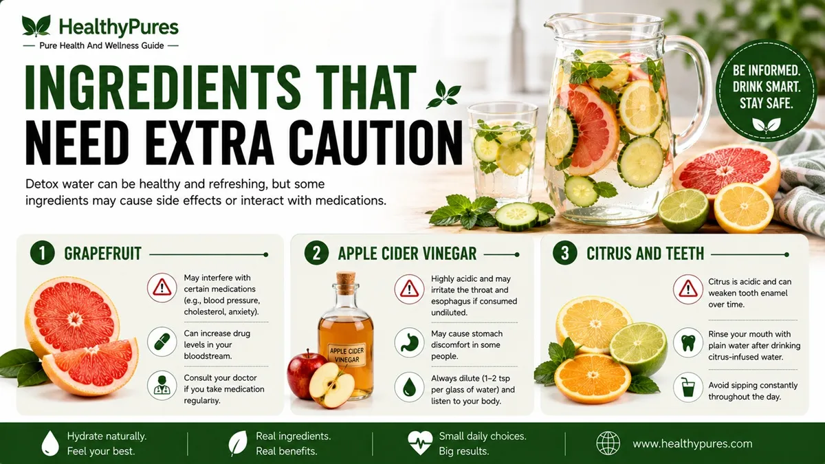 DIY Detox Water Recipes: Refresh Your Body Daily 9 Ingredients That Need Extra Caution