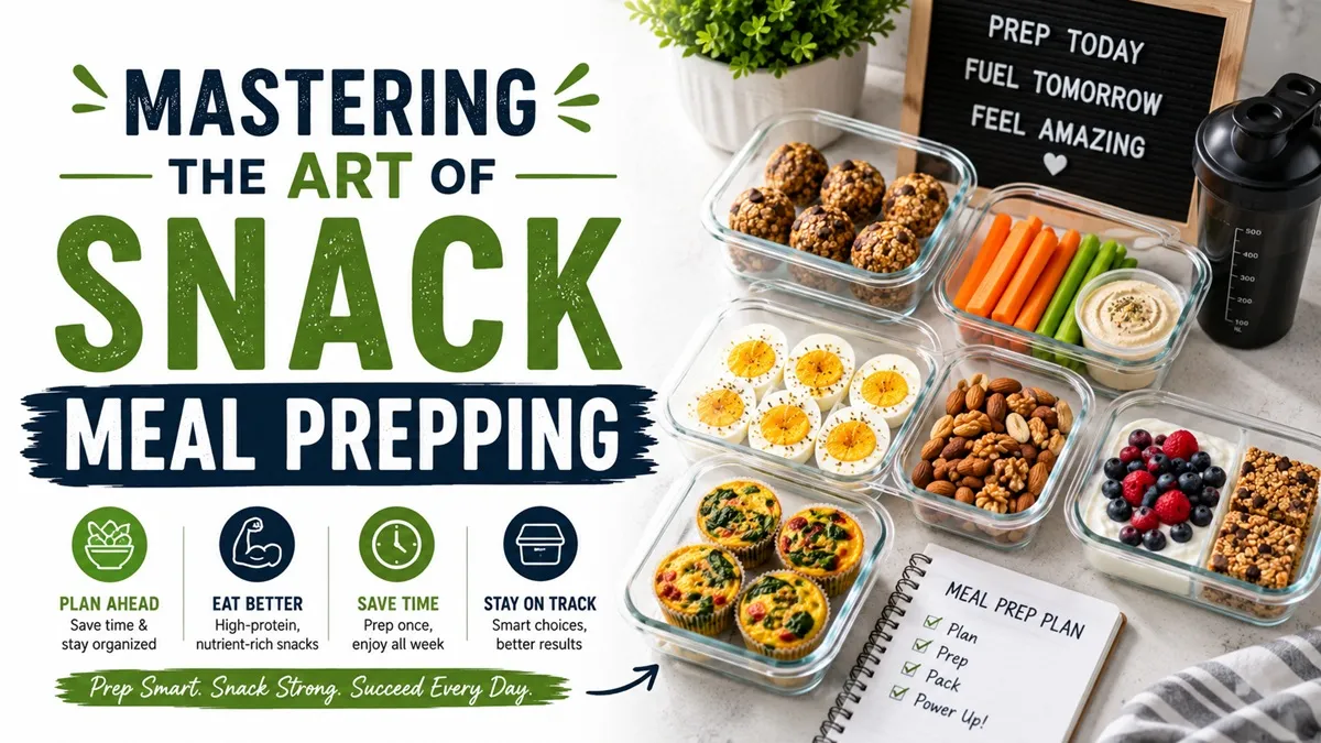 Healthy Meal Prep Snacks: High-Protein & Quick 5 Mastering The Art Of Snack Meal Prepping