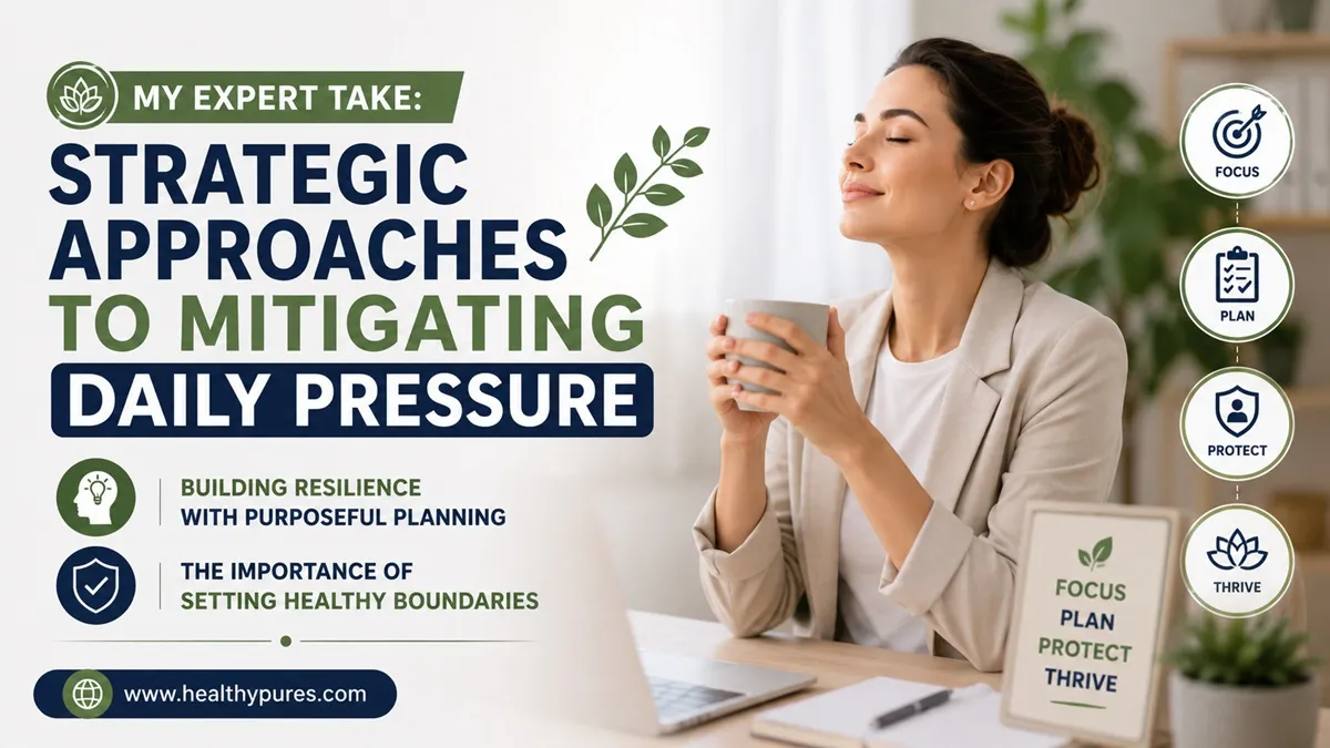 My Expert Take Strategic Approaches To Mitigating Daily Pressure