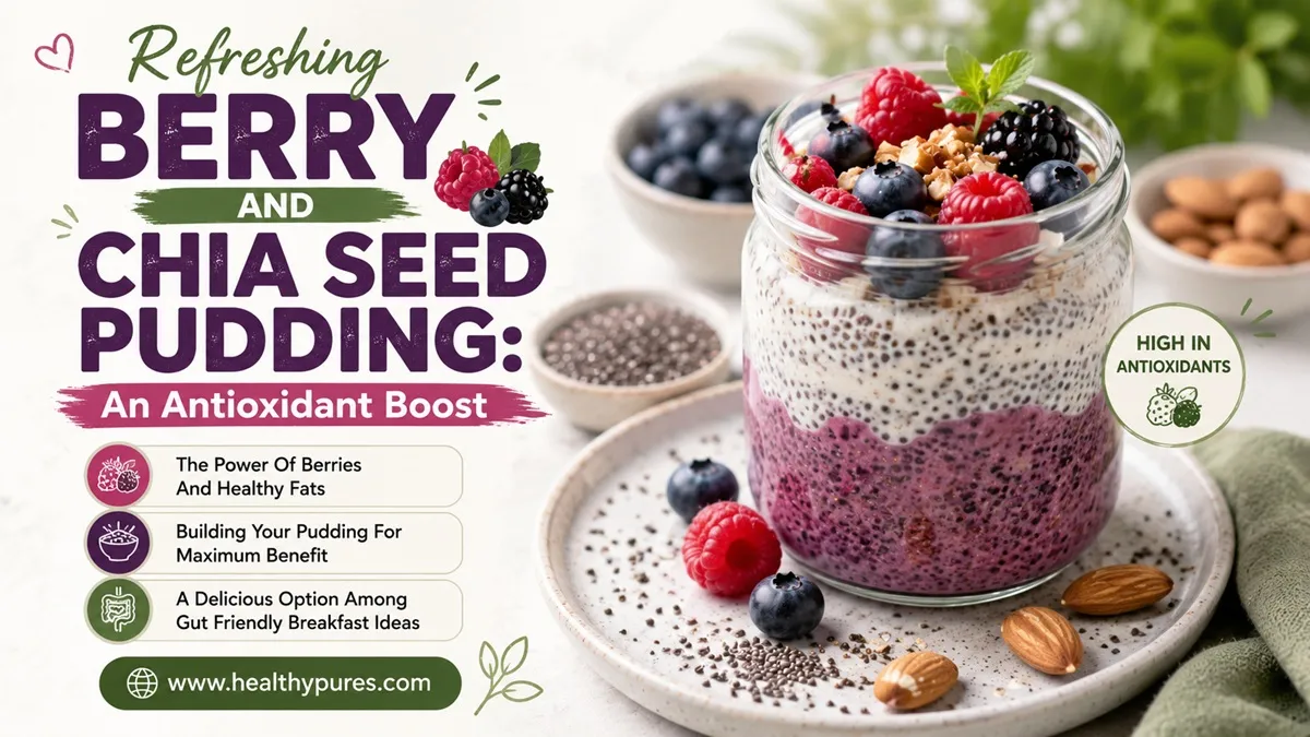 5 Gut Friendly Breakfast Ideas For A Smooth Morning 5 Refreshing Berry And Chia Seed Pudding An Antioxidant Boost