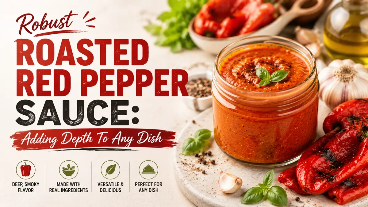 Robust Roasted Red Pepper Sauce Adding Depth To Any Dish