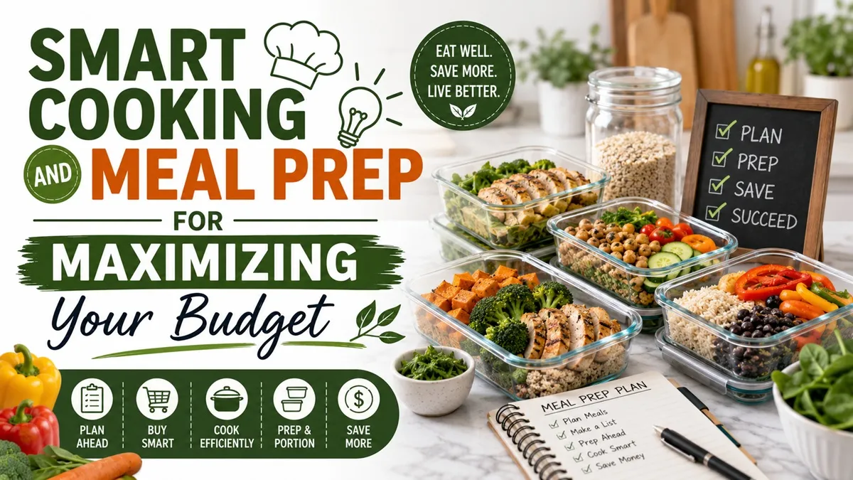 Smart Cooking And Meal Prep For Maximizing Your Budget