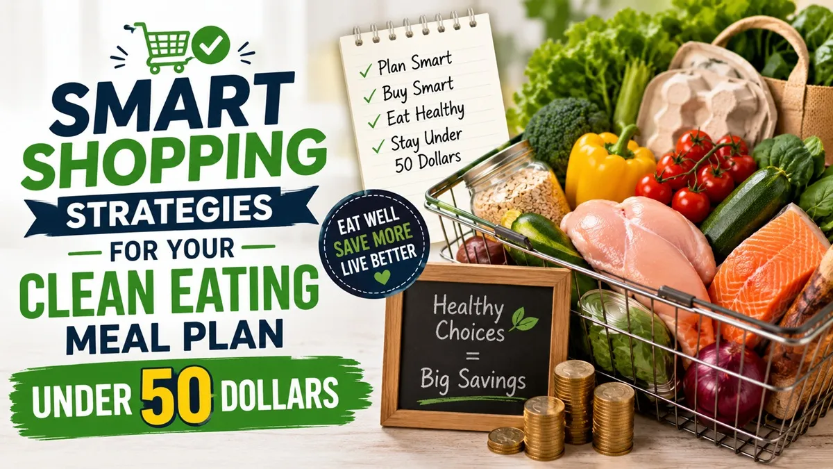 Smart Shopping Strategies For Your Clean Eating Meal Plan Under 50 Dollars