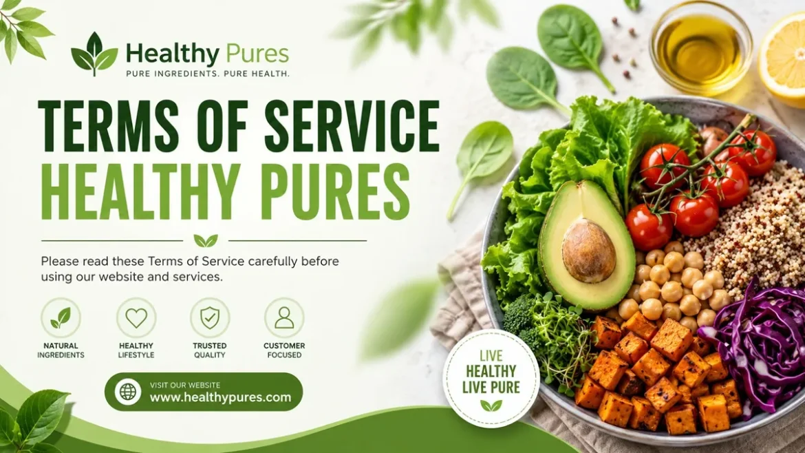 Terms Of Service Healthy Pures