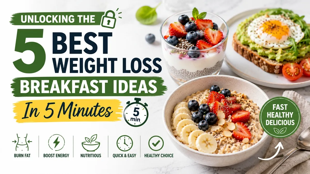 Unlocking The 5 Best Weight Loss Breakfast Ideas In 5 Minutes