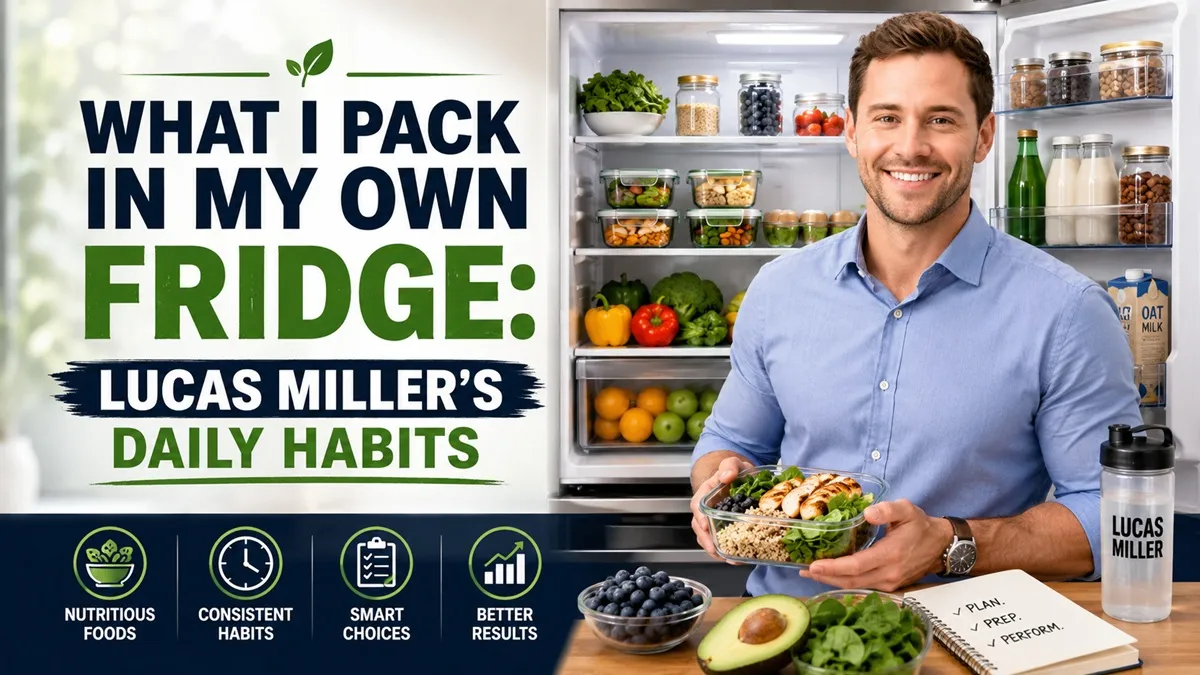 What I Pack In My Own Fridge Lucas Miller's Daily Habits