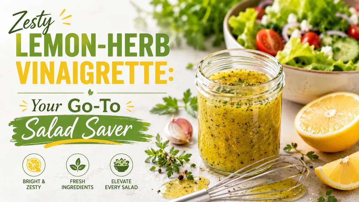 Zesty Lemon-Herb Vinaigrette Your Go-To Salad Saver