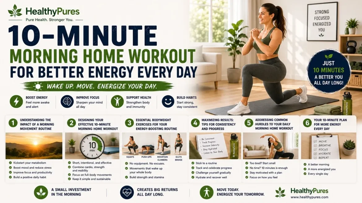 10-Minute Morning Home Workout For Better Energy Every Day