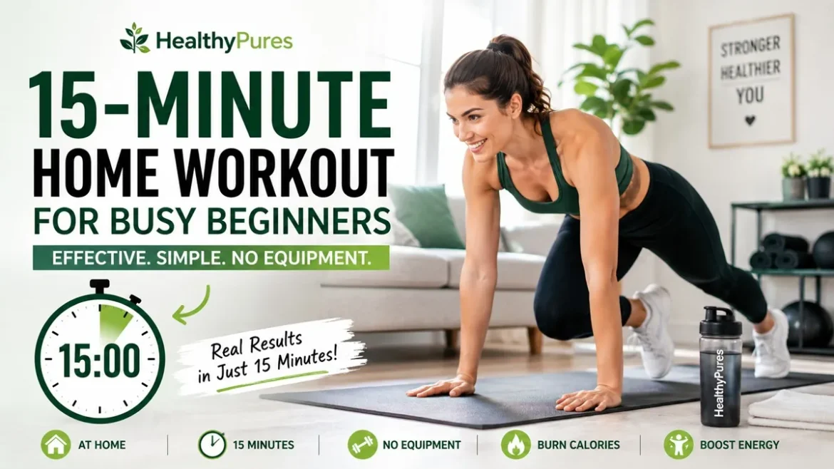 15-Minute Home Workout For Busy Beginners