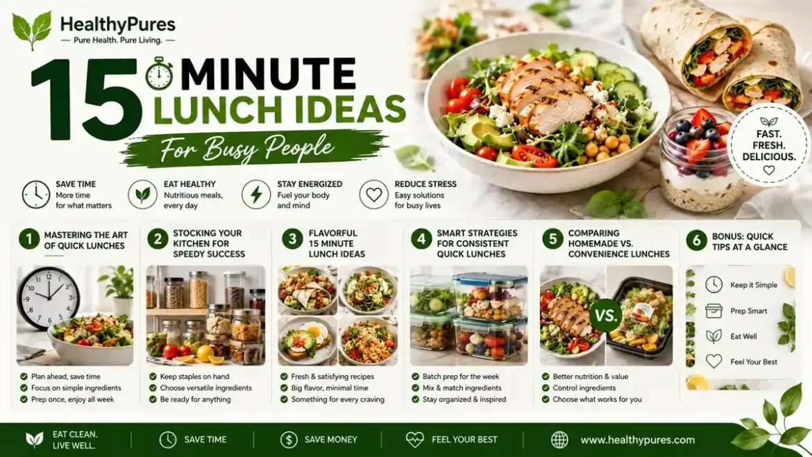 15 Minute Lunch Ideas For Busy People