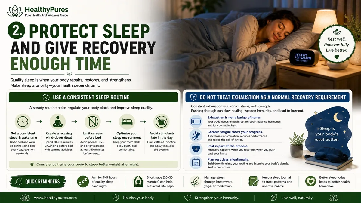 2. Protect Sleep And Give Recovery Enough Time