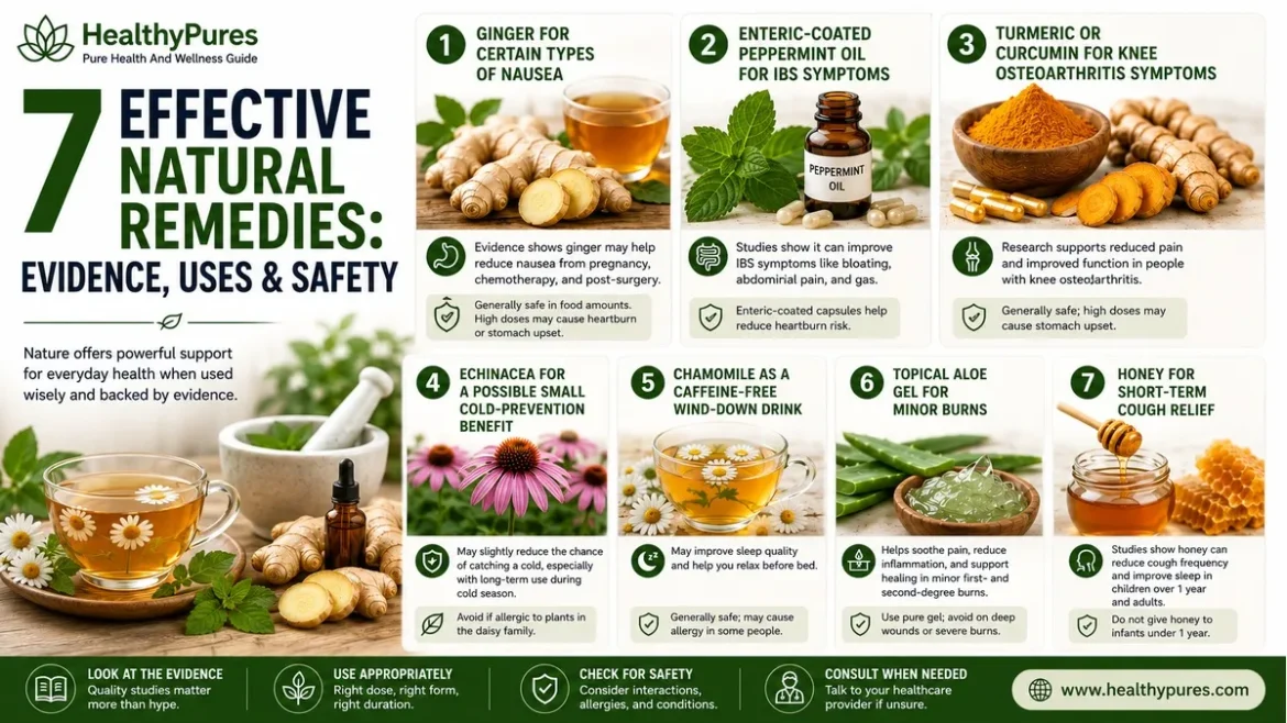 7 Effective Natural Remedies Evidence, Uses & Safety