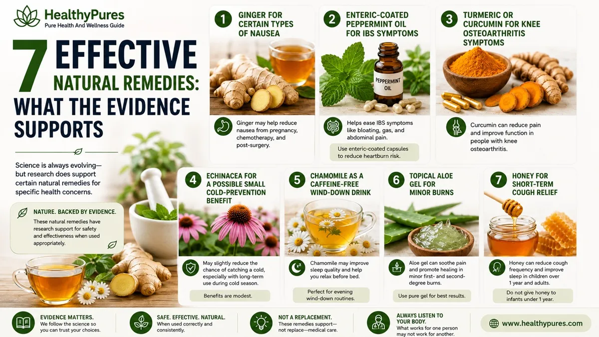 7 Effective Natural Remedies: Evidence, Uses & Safety 5 7 Effective Natural Remedies What The Evidence Supports