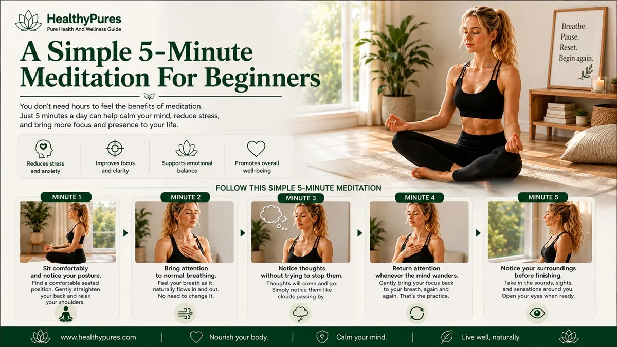 A Simple 5-Minute Meditation For Beginners
