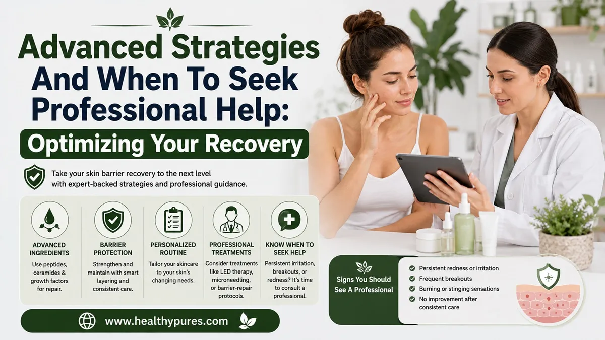 Advanced strategies and when to seek professional help for skin barrier recovery