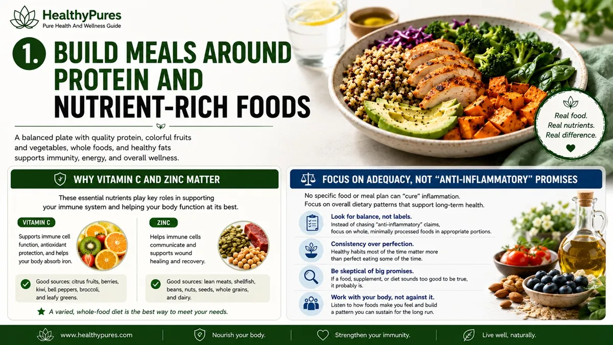 Build Meals Around Protein And Nutrient-Rich Foods