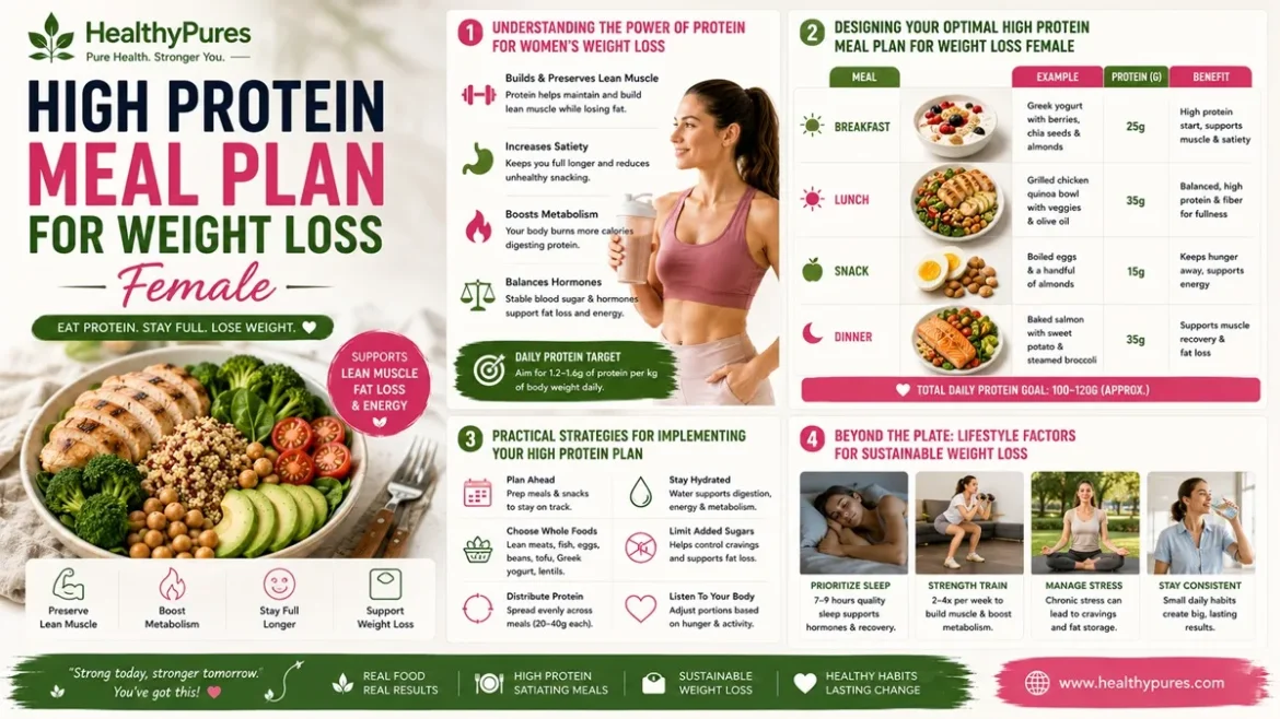 High Protein Meal Plan For Weight Loss Female