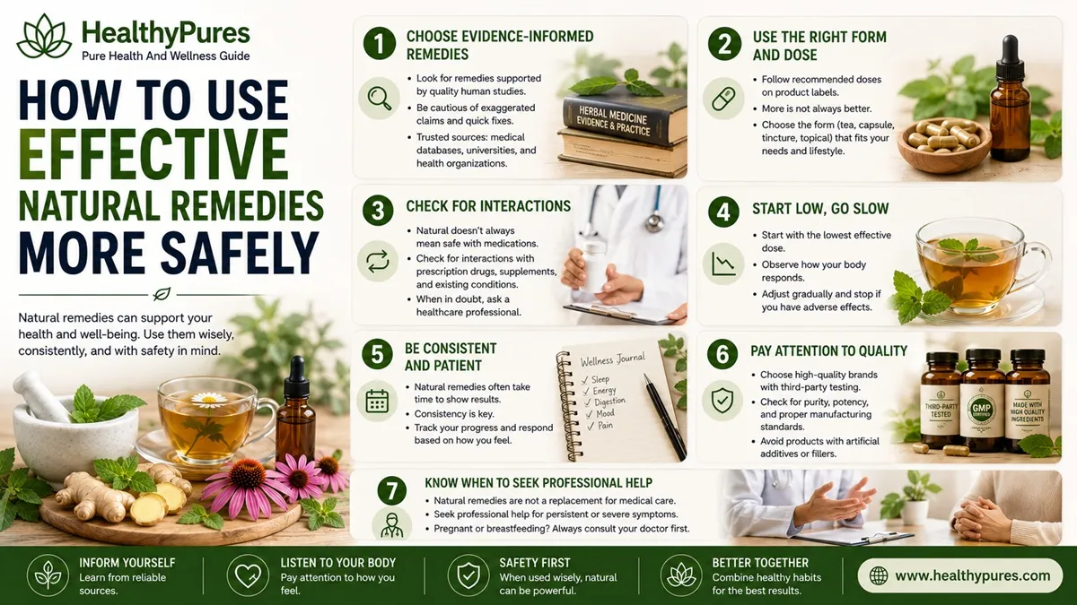 7 Effective Natural Remedies: Evidence, Uses & Safety 6 How To Use Effective Natural Remedies More Safely