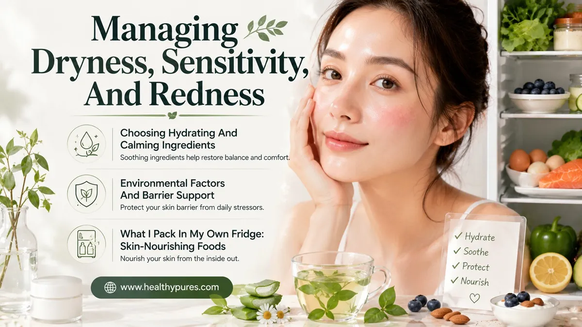 Managing dryness sensitivity and redness