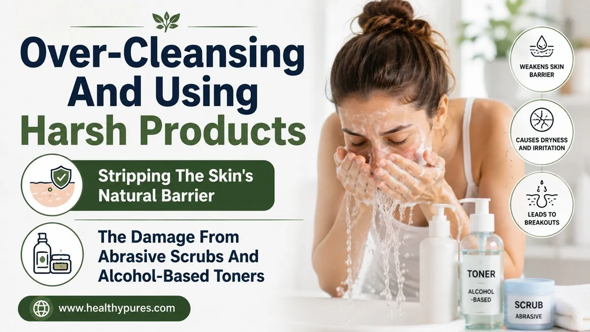 5 Skincare Mistakes Causing Breakouts To Stop Now 4 Over-Cleansing And Using Harsh Products