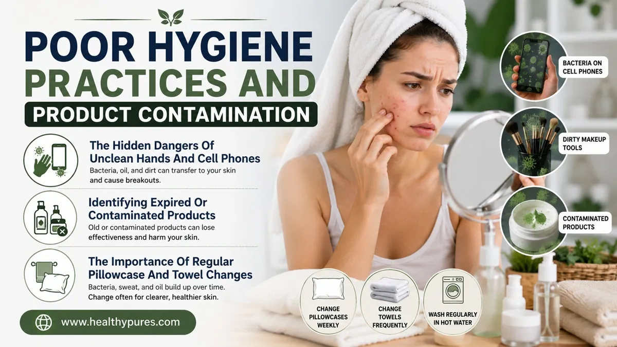 5 Skincare Mistakes Causing Breakouts To Stop Now 5 Poor Hygiene Practices And Product Contamination