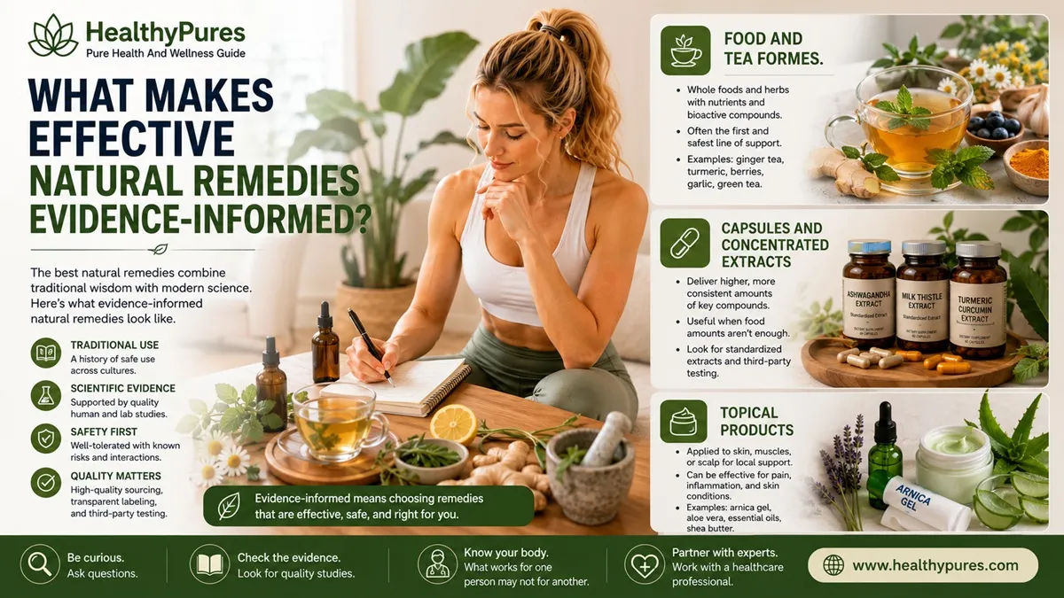 7 Effective Natural Remedies: Evidence, Uses & Safety 4 What Makes Effective Natural Remedies Evidence-Informed