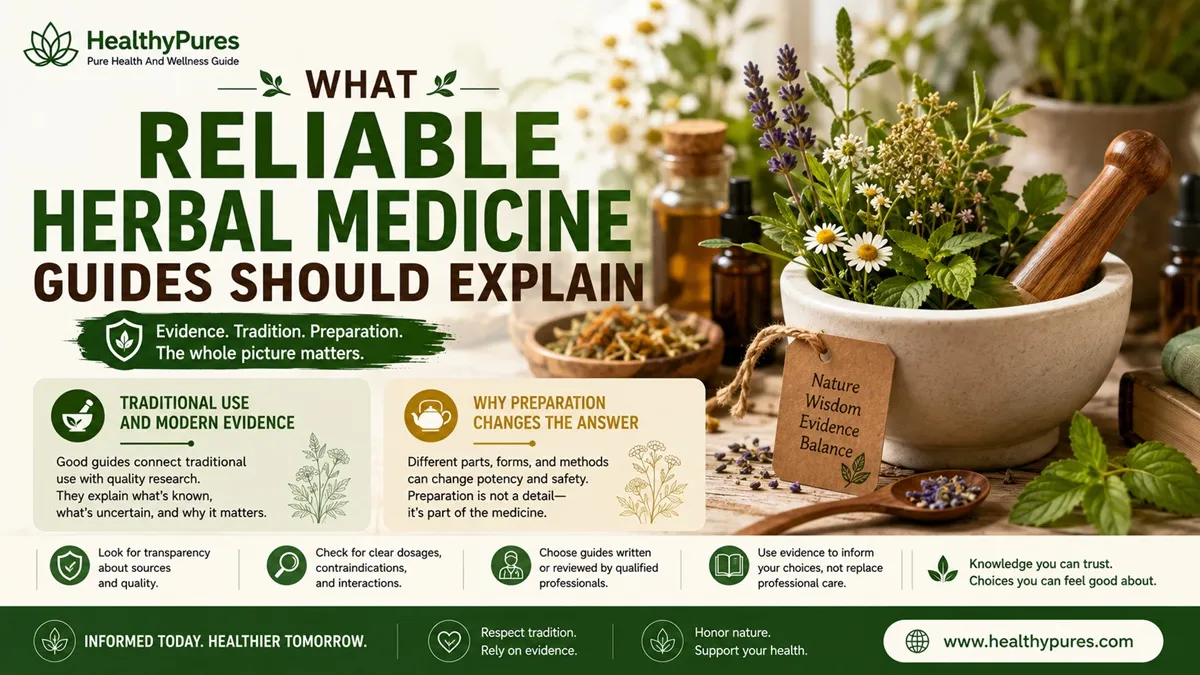 What Reliable Herbal Medicine Guides Should Explain