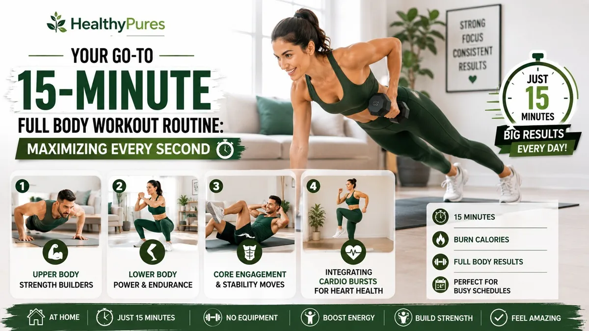 Your Go-To 15 Minute Full Body Workout Routine Maximizing Every Second