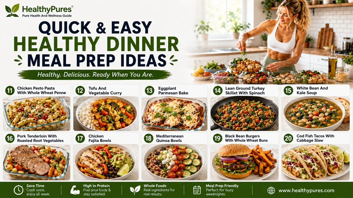 10 More Healthy Dinner Meal Prep Ideas For Busy Weeknights