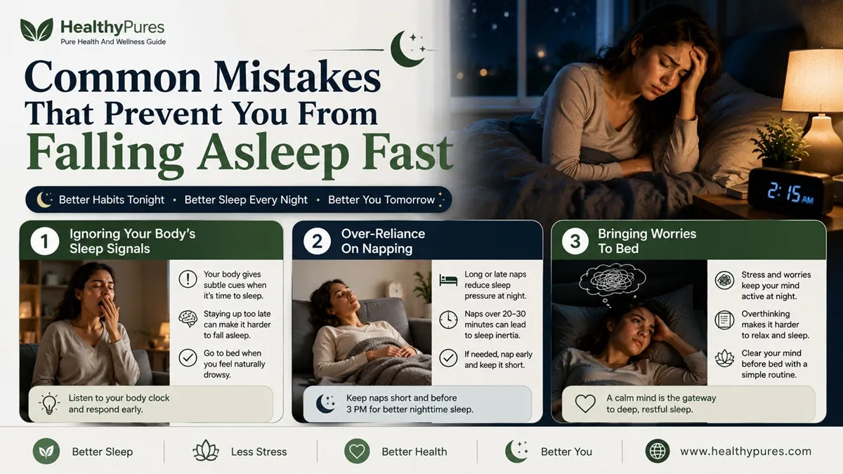 Common Mistakes That Prevent You From Falling Asleep Fast