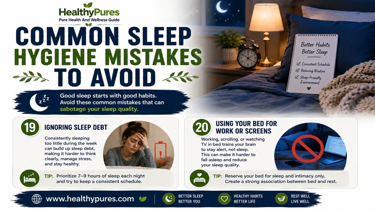 Common Sleep Hygiene Mistakes To Avoid