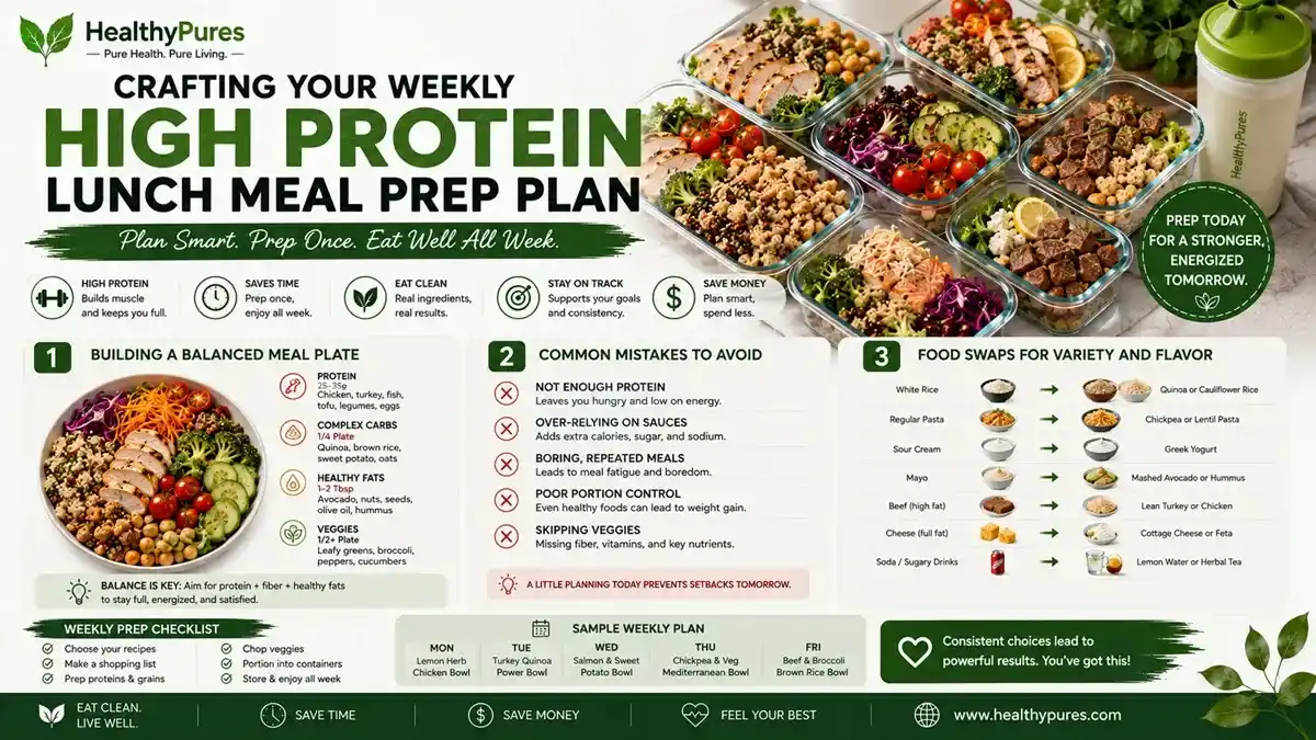 Crafting Your Weekly High Protein Lunch Meal Prep Plan