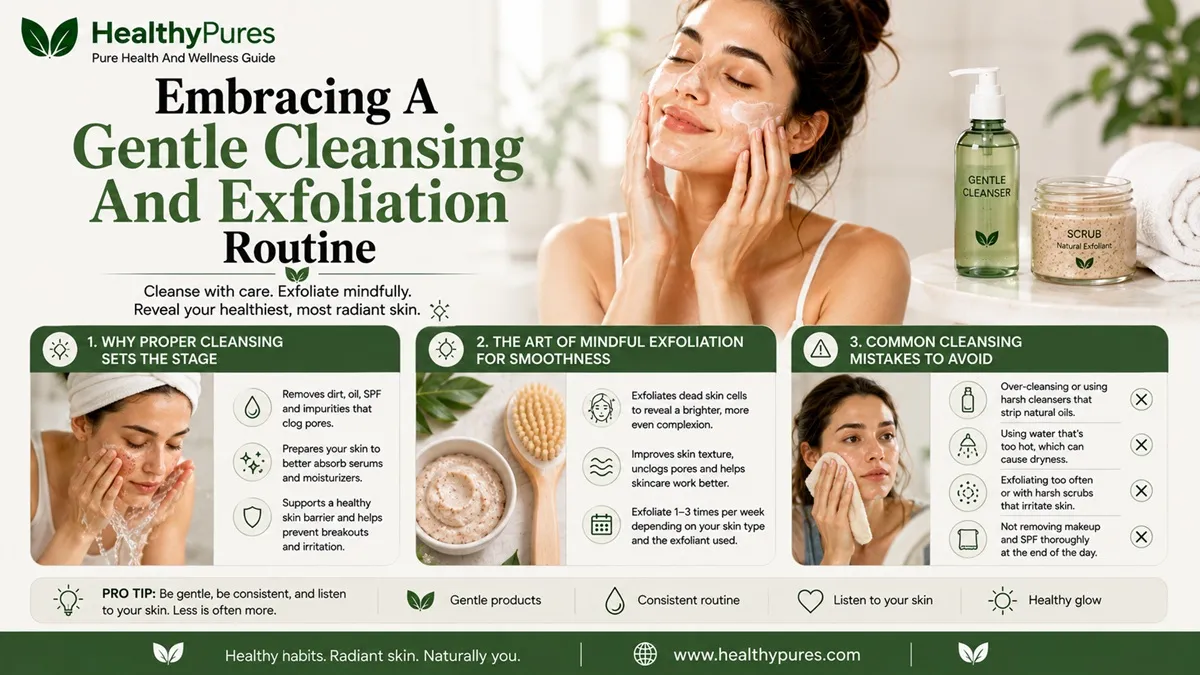 Embracing A Gentle Cleansing And Exfoliation Routine
