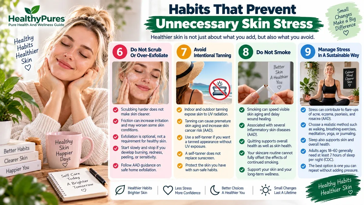 Habits That Prevent Unnecessary Skin Stress