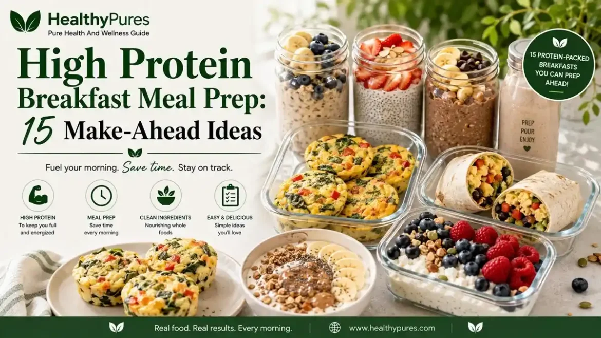 High Protein Breakfast Meal Prep 15 Make-Ahead Ideas